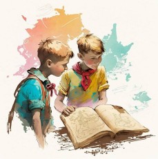 «В поисках сокровищ». Иллюстрация для детской книги 2