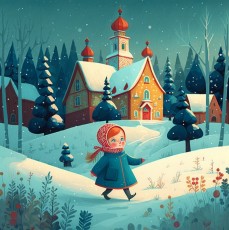 Новогодние рисунки к детским изданиям